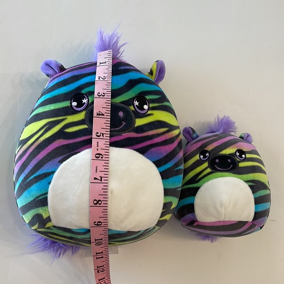 Squishmallows Toys Squishmallow Safiyah The Rainbow Zebra Set Euc